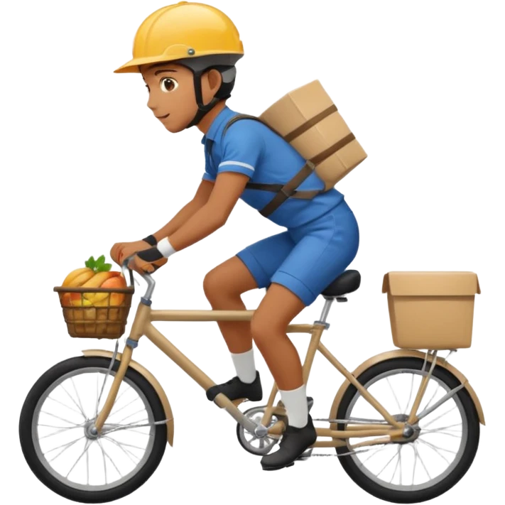 bike food delivery person emoji