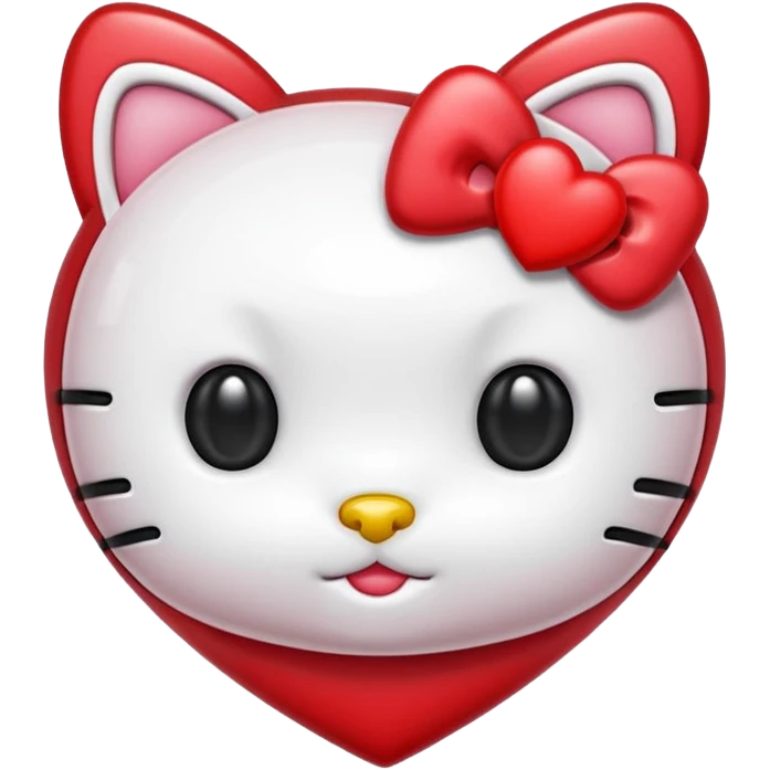 hello kitty heart emoji