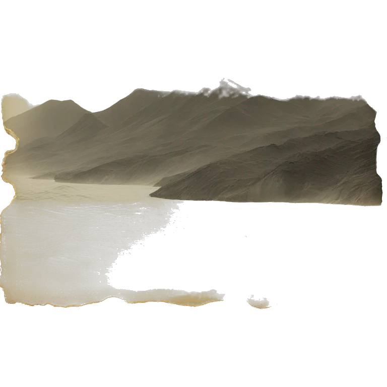 old printed landscape photo with wavy edges emoji