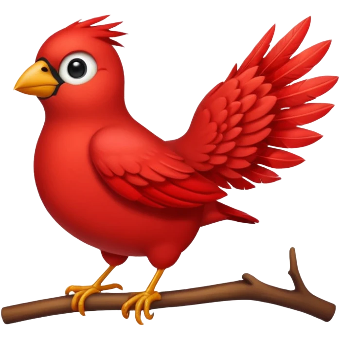 red bird emoji