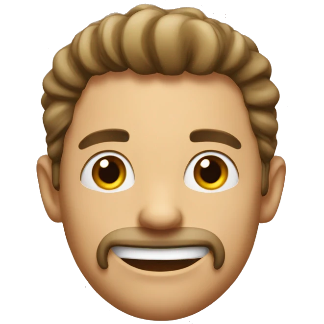 Guy mewing  emoji