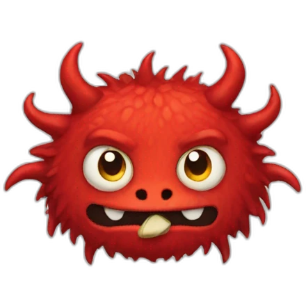 red monster emoji