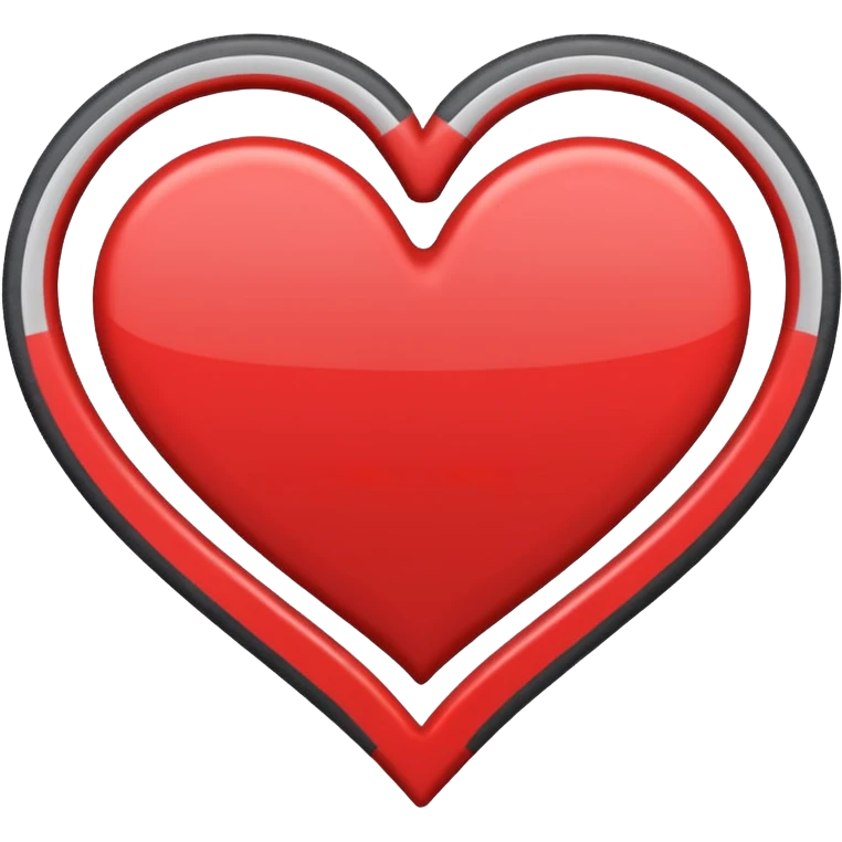 winding road forming a heart emoji