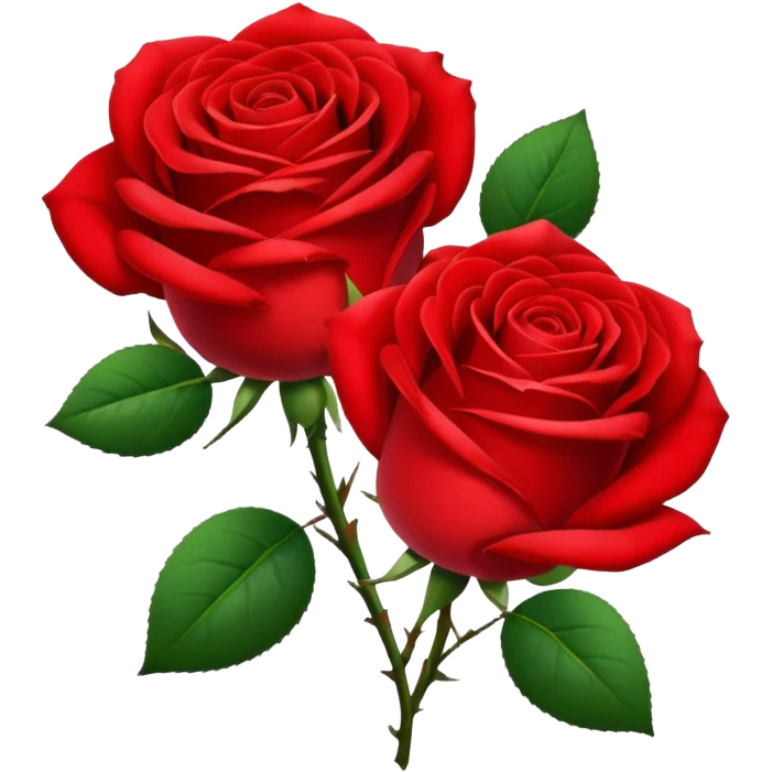 Red roses emoji