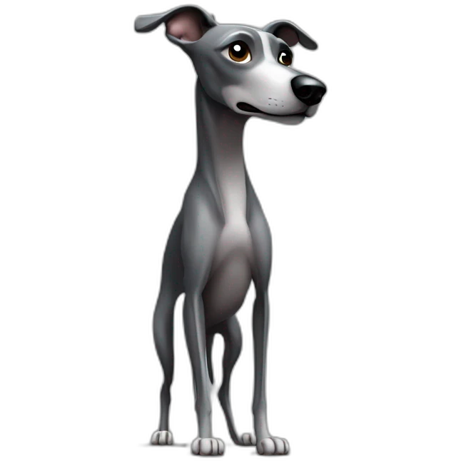 skinny-fully-dark-grey-whippet farting emoji