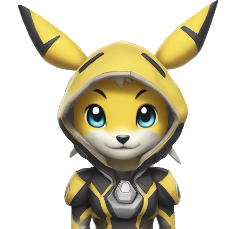Anthro Metabee, Medabee, Renamon, Pikachu Zeraora emoji