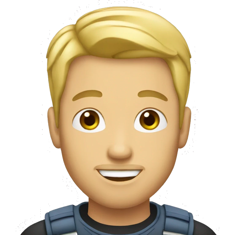 Blond men eat pankakes  emoji