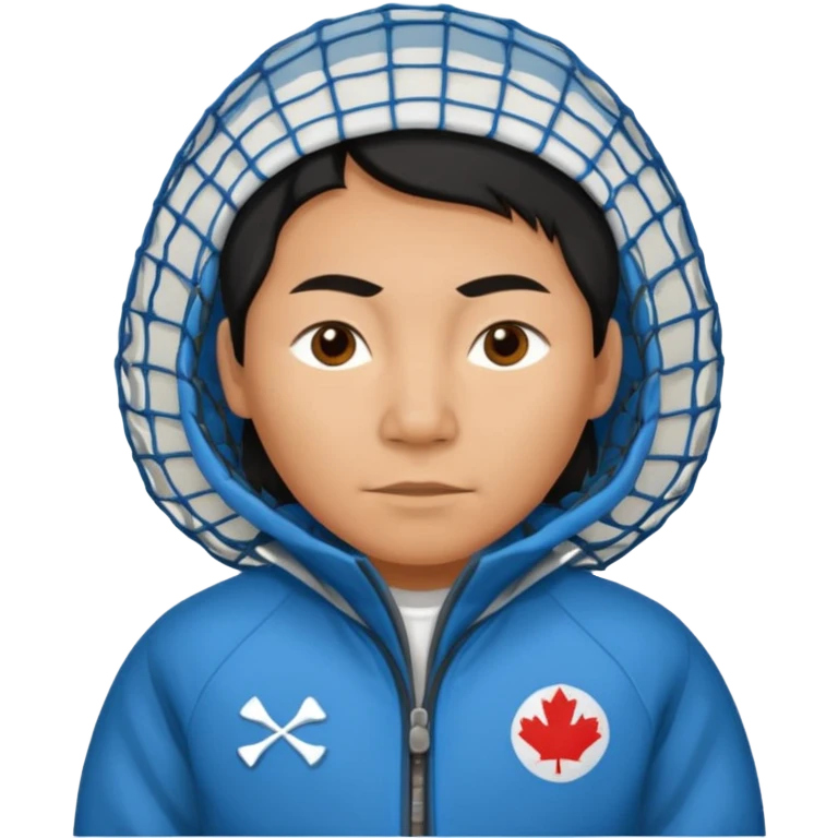 Inuit with nets jacket emoji