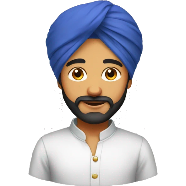 Sardar boy with turban  emoji