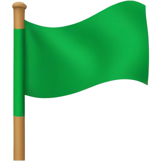 Green flag emoji