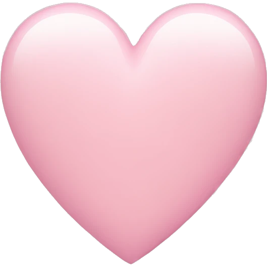 Light pink heart emoji