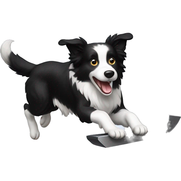 border collie jumping anvil emoji