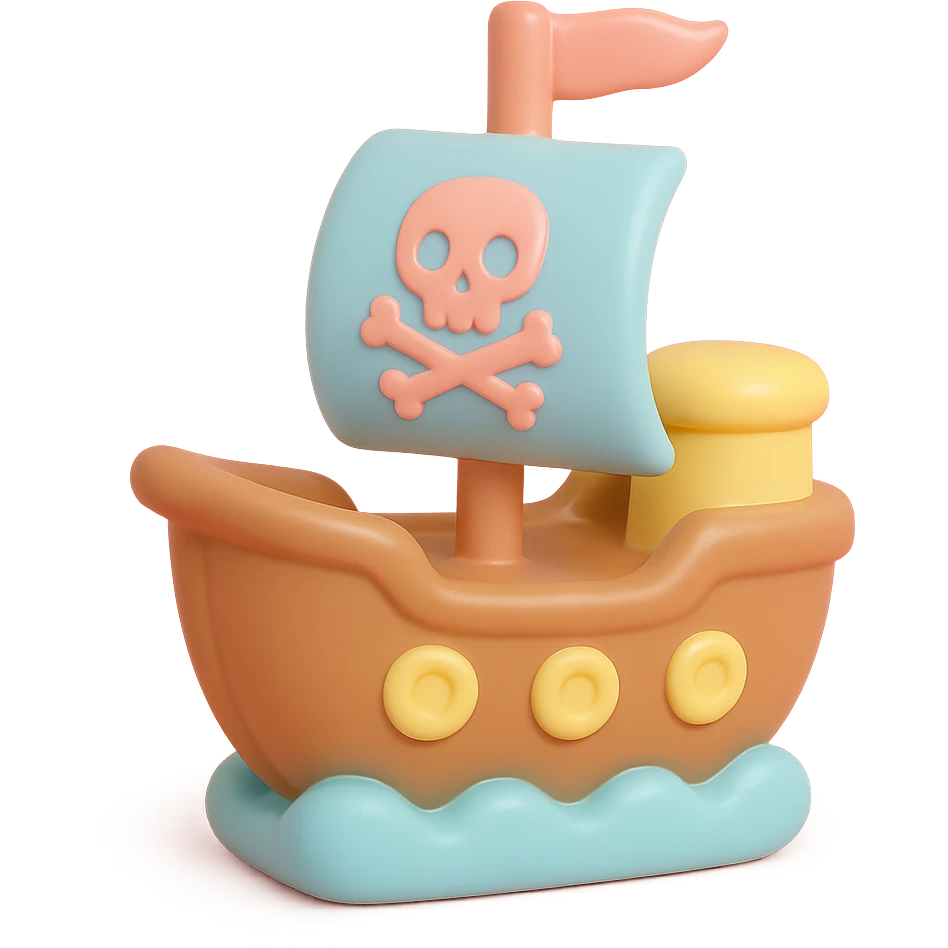 pirate ship emoji