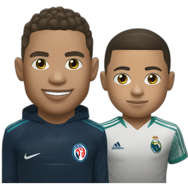 Mbappé et Ronaldo emoji
