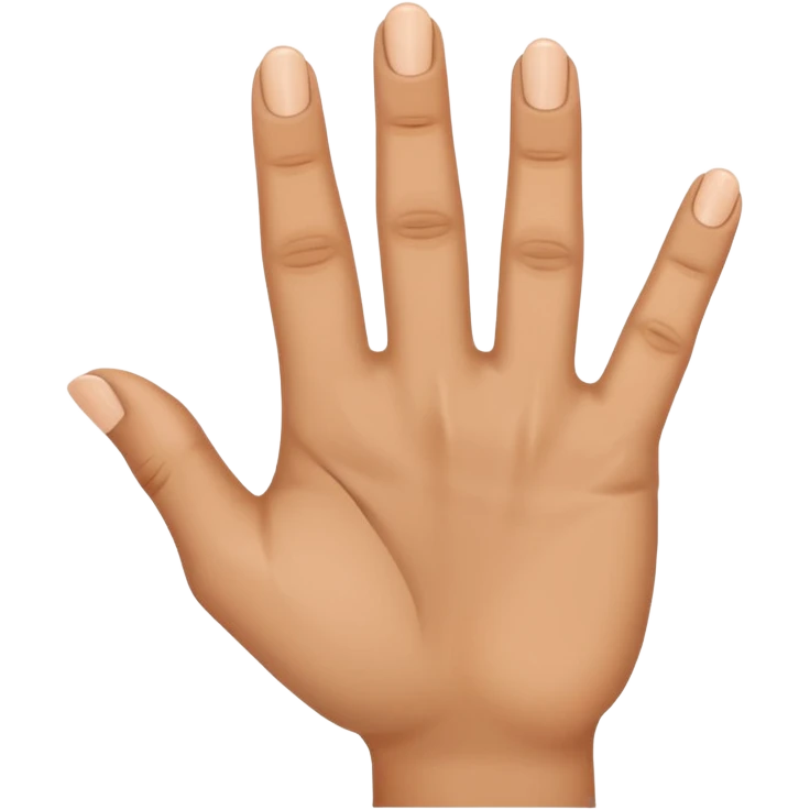 Hand with middle and ring finger pointing out emoji
