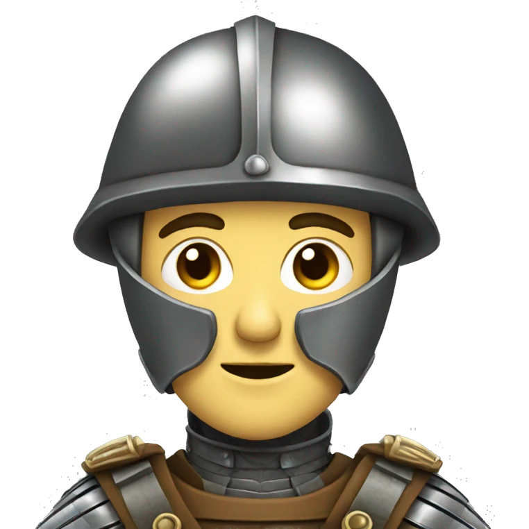 sergeant with helmet medieval emoji