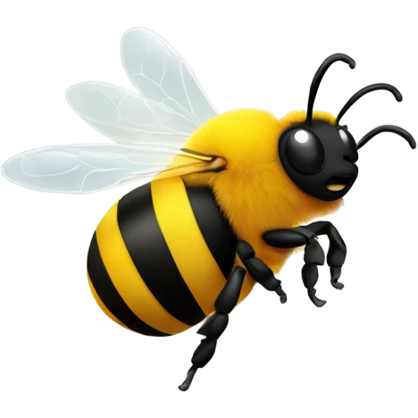 Bumble bee doing a fart  emoji