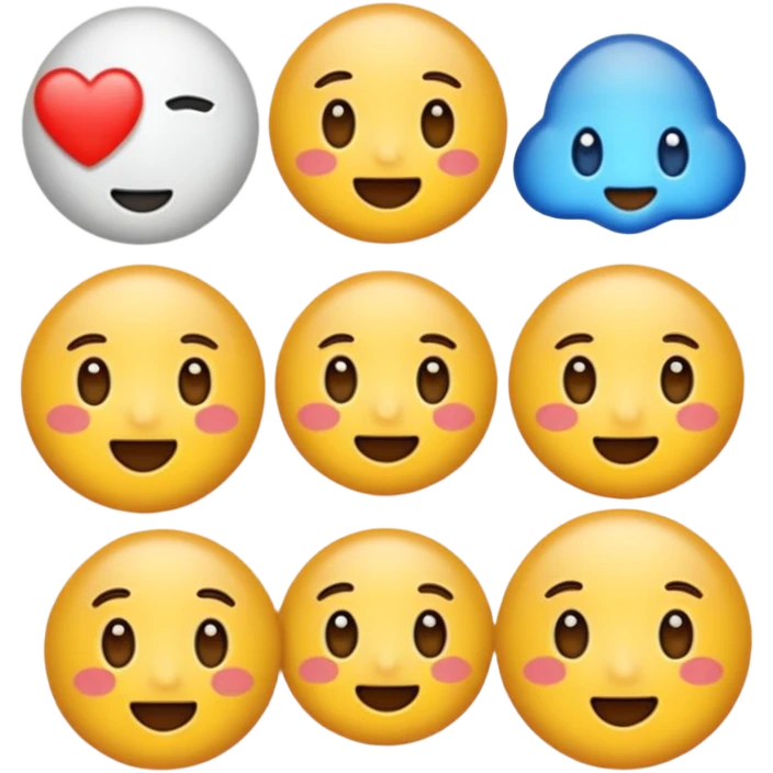 아이폰 화이트 하트 emoji