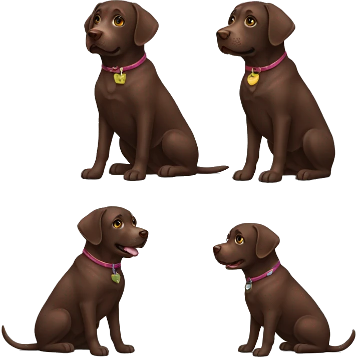 Chocolate Labrador emoji
