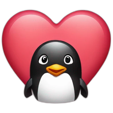 Valentine’s Day penguin  emoji