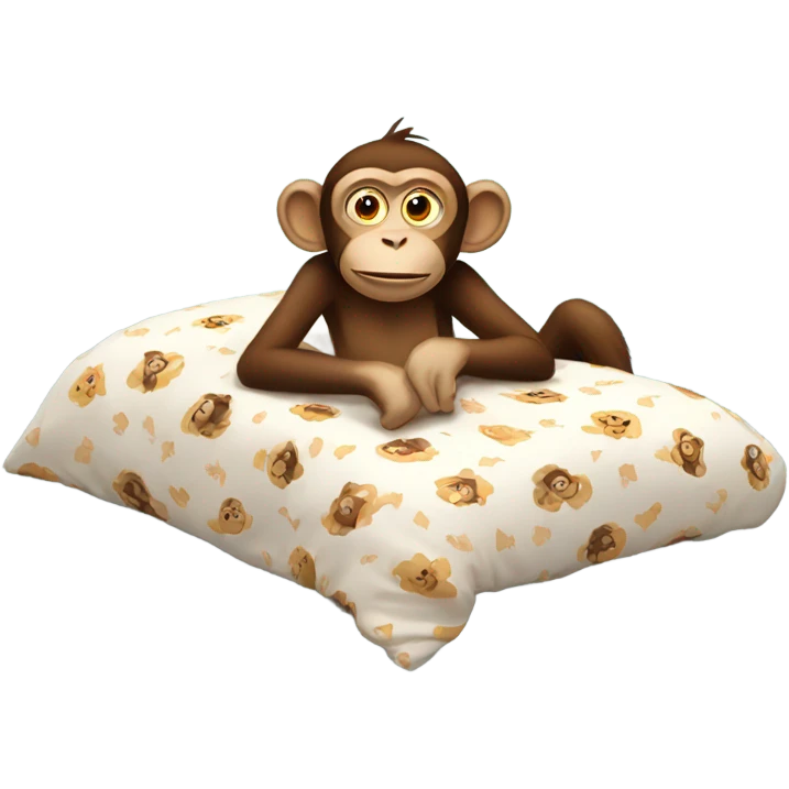 Monkey in bed emoji