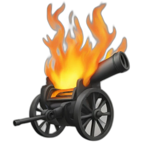 Canon fire cartoon emoji