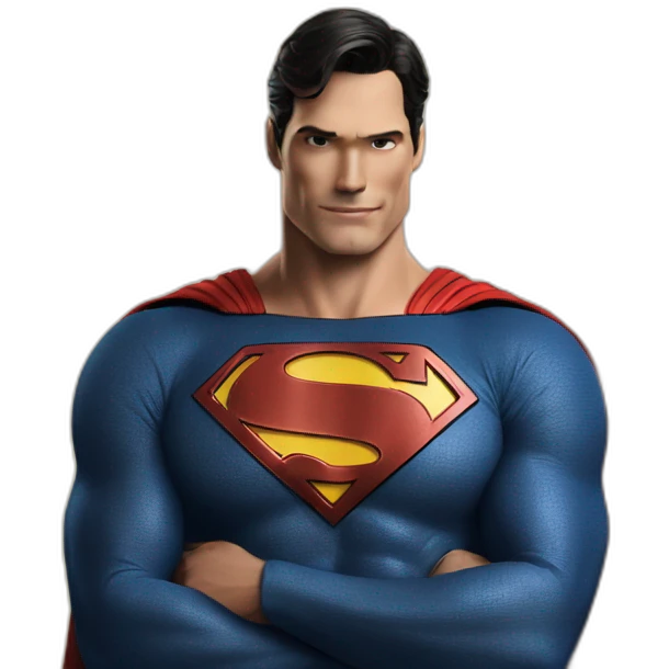 Superman tomando el sol emoji