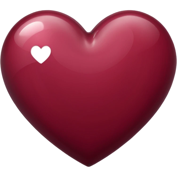 Burgundy Heart emoji