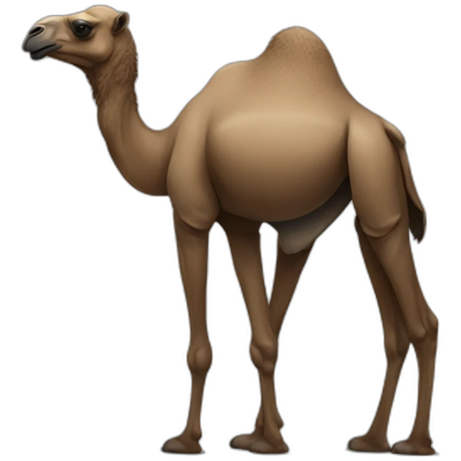 Black camel emoji