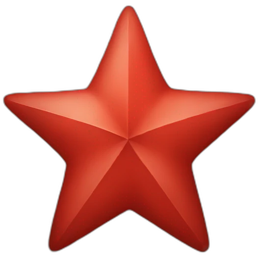 RED STAR  emoji