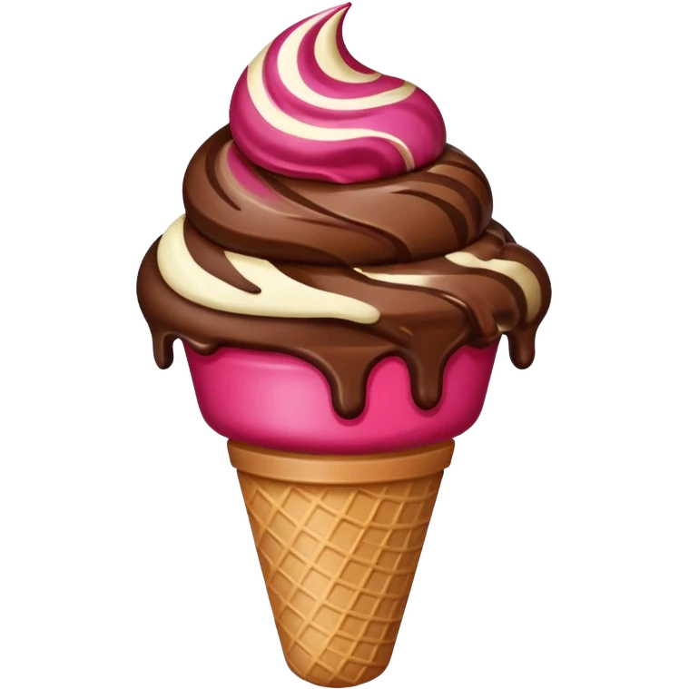 Ice cream chocolate  emoji