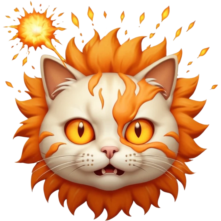 Бешенный кот, у которого взрывается мозг emoji