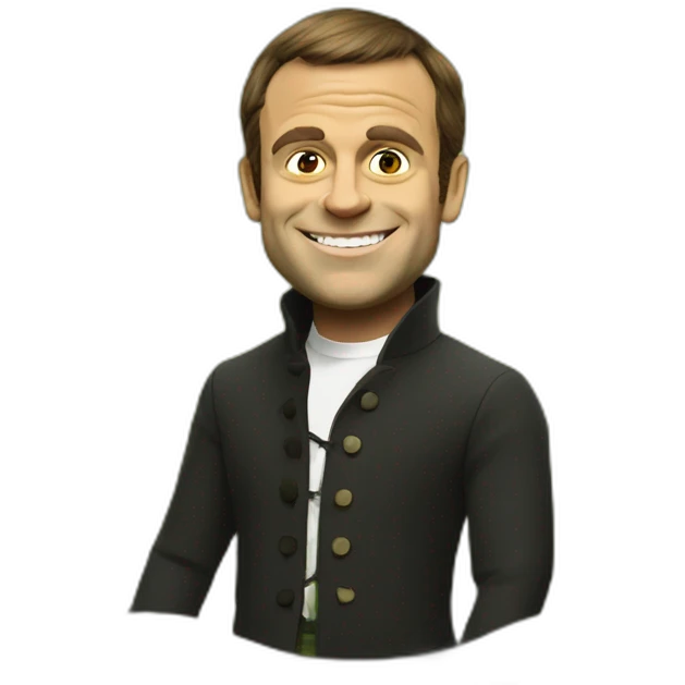 shrek with emmanuel macron emoji