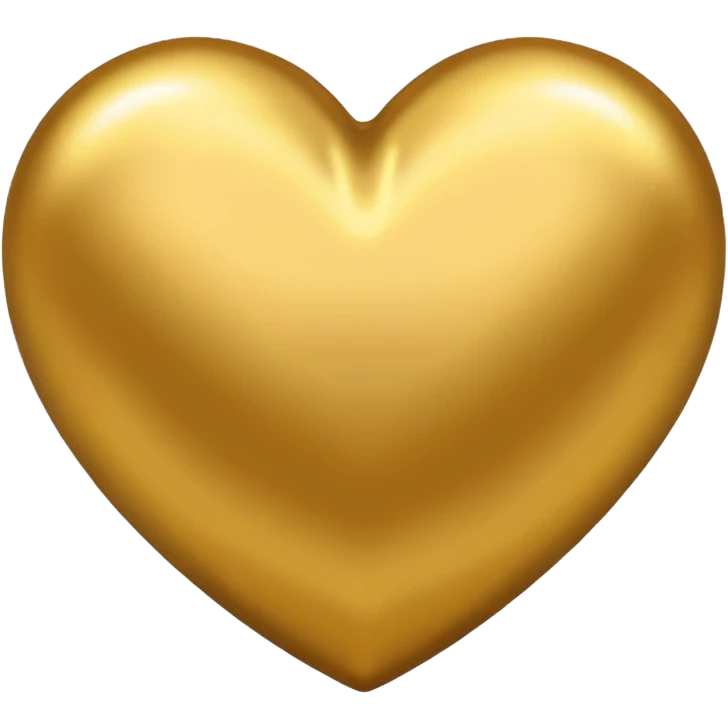 coração dourado emoji
