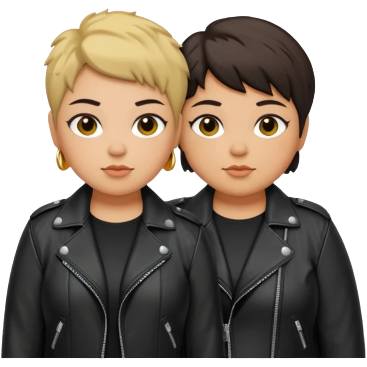 Two Chubby butch lesbians ugly as hell emoji