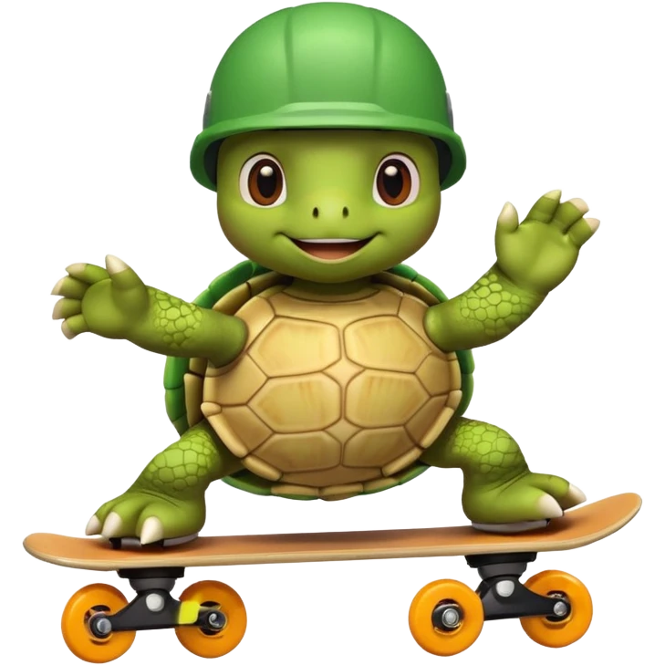 Turtle Skating emoji