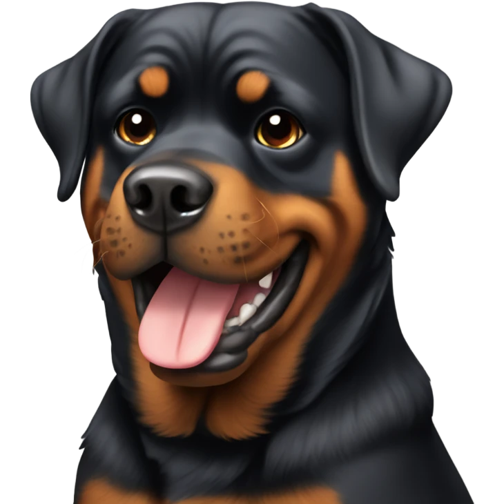 Rottweiler giving a thumbs up emoji
