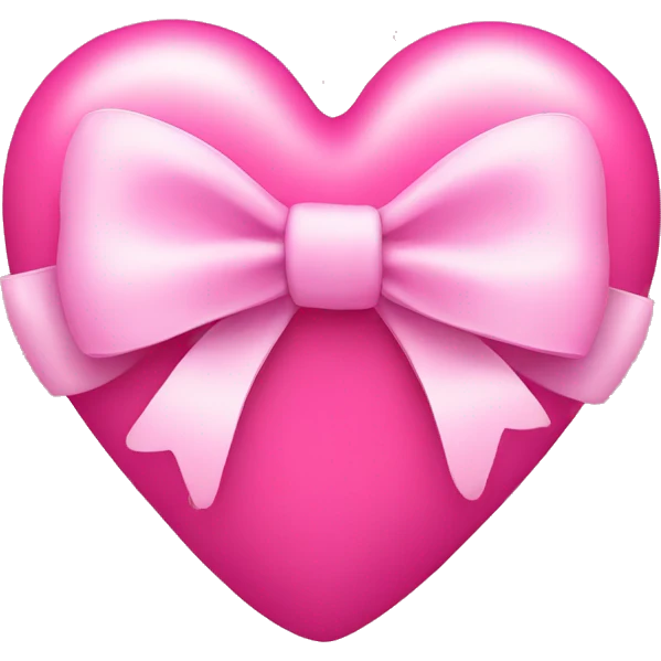 pink heart with bow in it  emoji