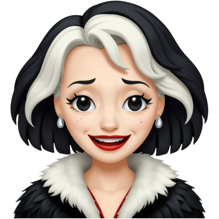 cruella de vil crying of laughter emoji