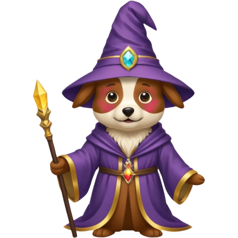 Dog wizard emoji