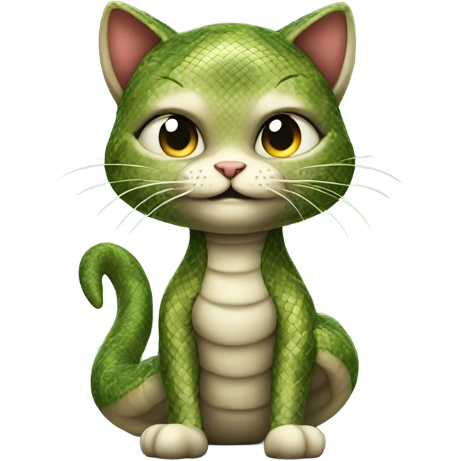cute  cat dressed as a snake emoji