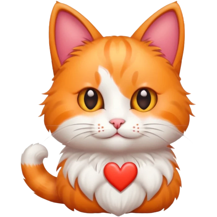 Cat with hearts  emoji