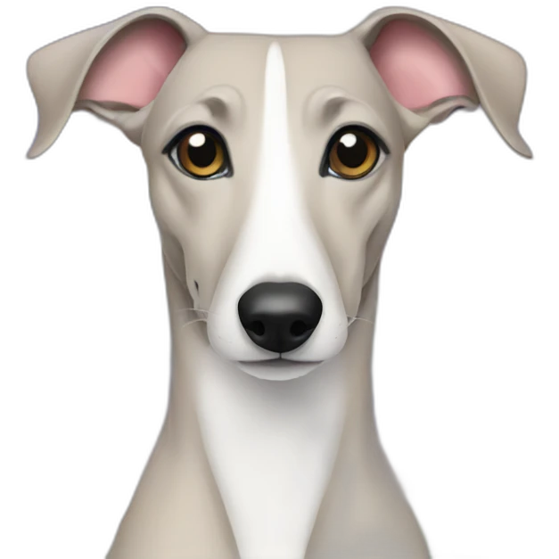 whippet rainbow emoji