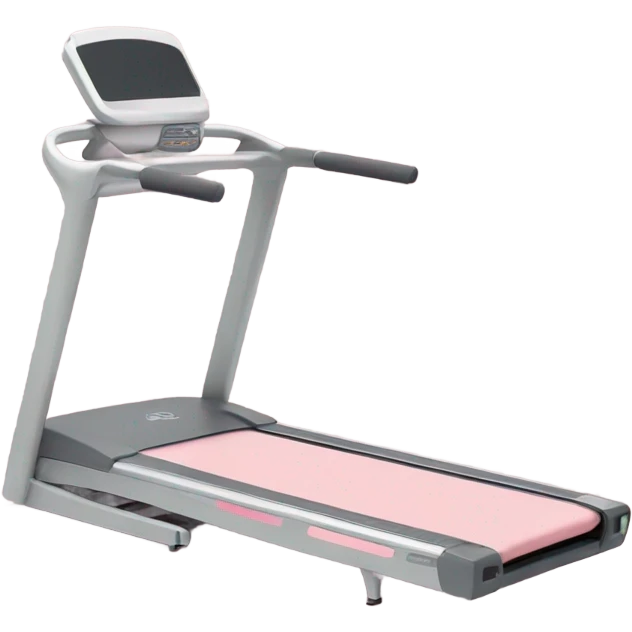 Pastel pink treadmill emoji