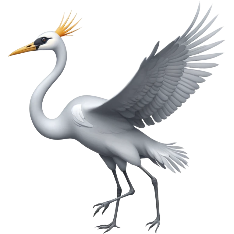  bird crane flies emoji