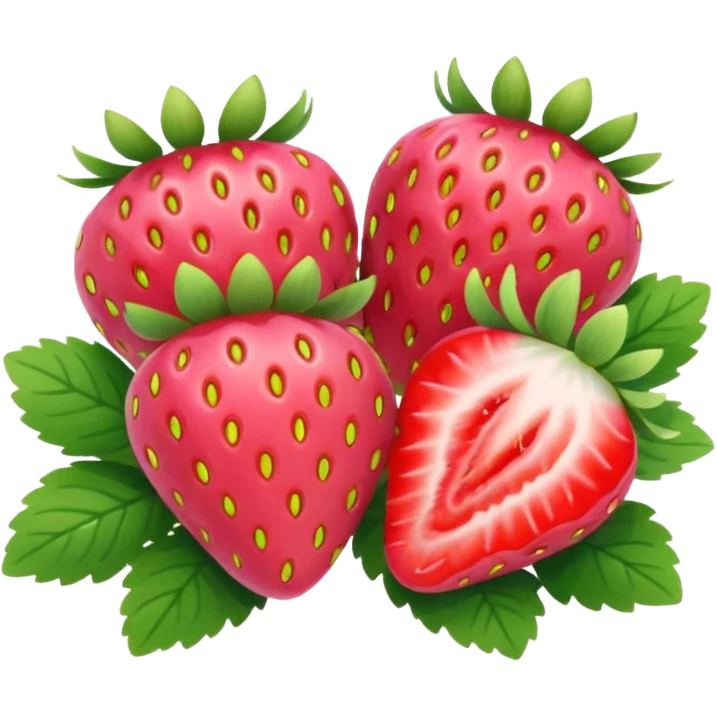 nenuphar with Strawberries  emoji