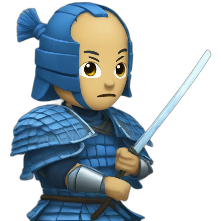 Blue Samurai emoji