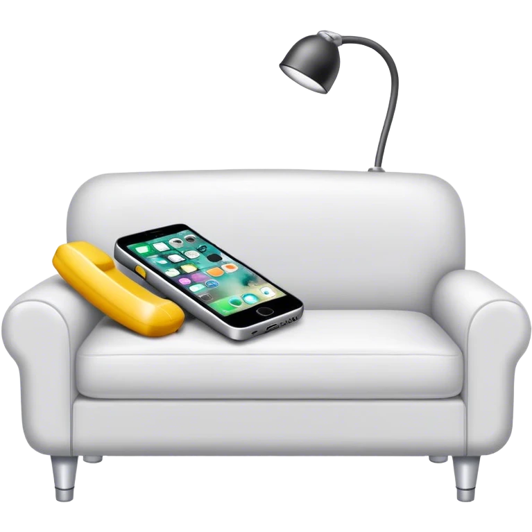Phone on therapist couch
 emoji