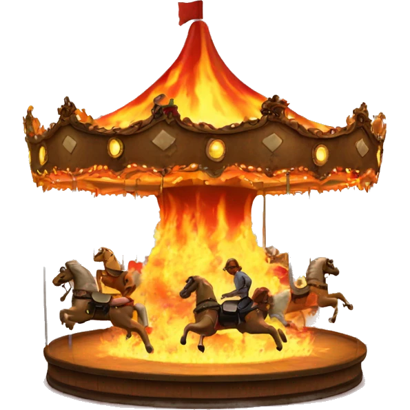 Carousel in flames emoji