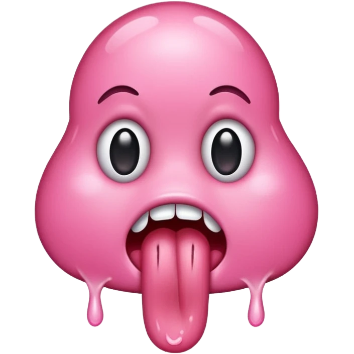 Tongue with drool emoji